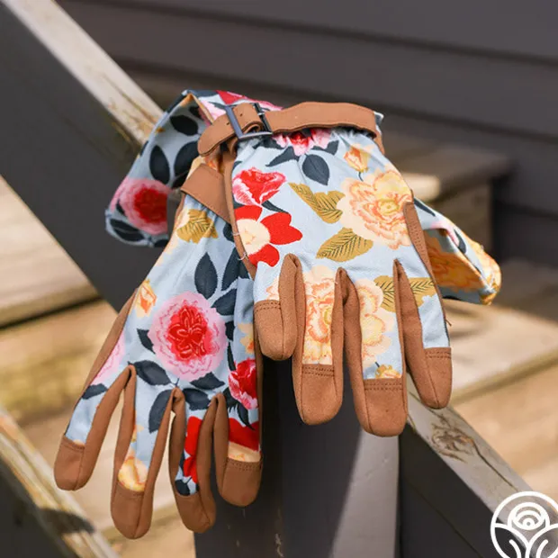 Floral Arm-Saver Garden Gloves